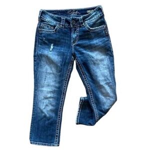 SILVER✨JEANS Suki Surplus Low-Rise Capri • W26 🌟 Curvy & Flattering